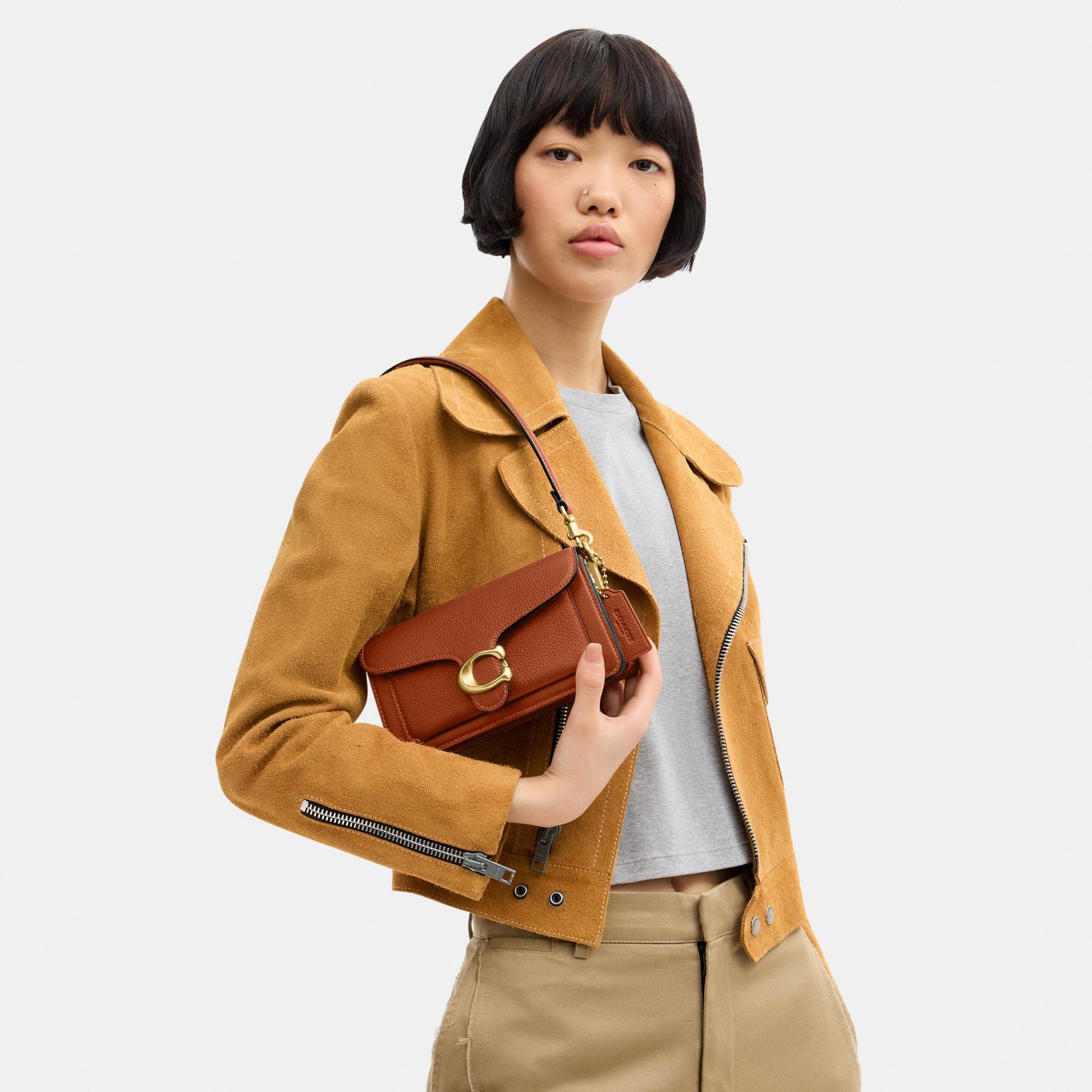 CY201-Tabby Shoulder Bag 20-B4/Amber Brown