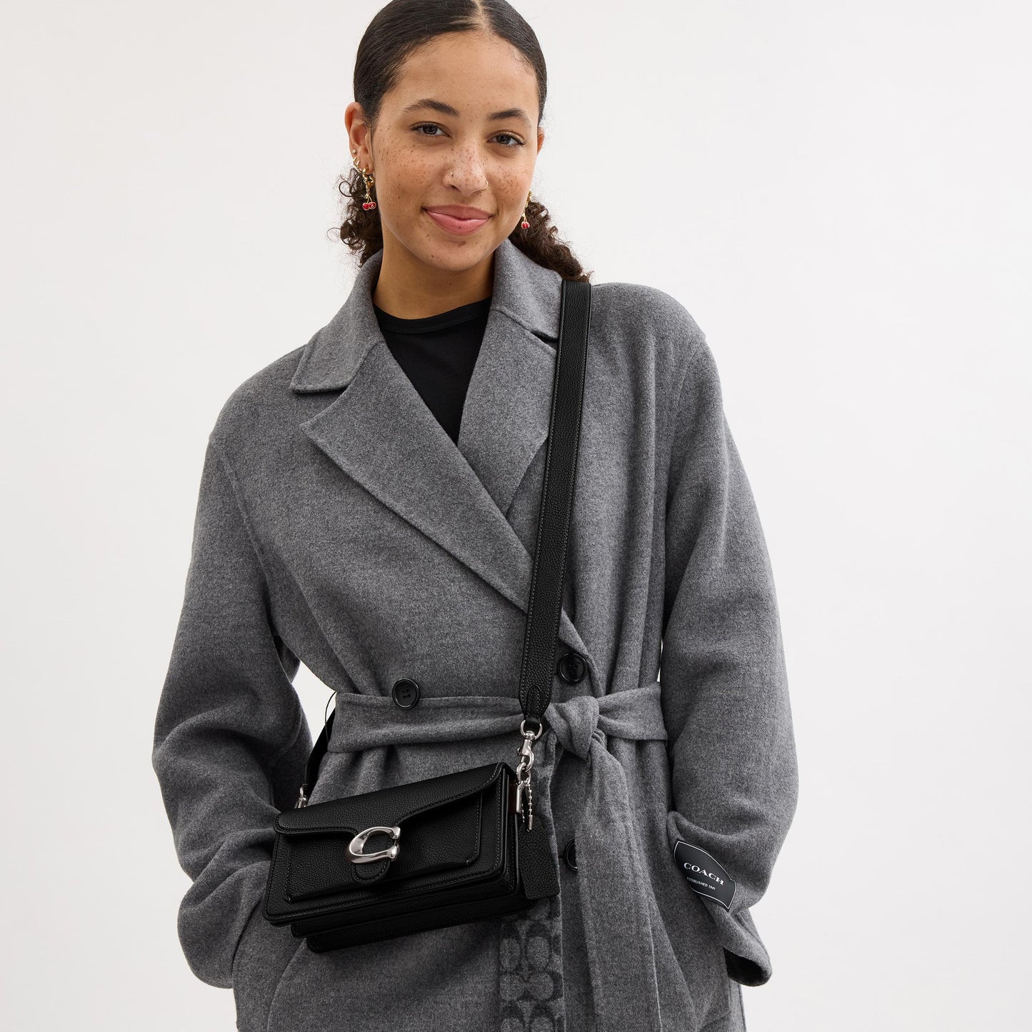 CY201-Tabby Shoulder Bag 20-Lh/Black