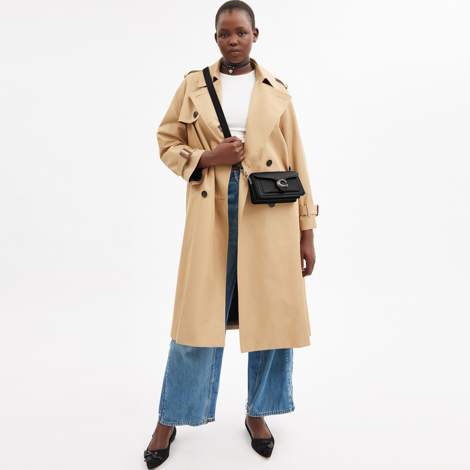 CY201-Tabby Shoulder Bag 20-Lh/Black