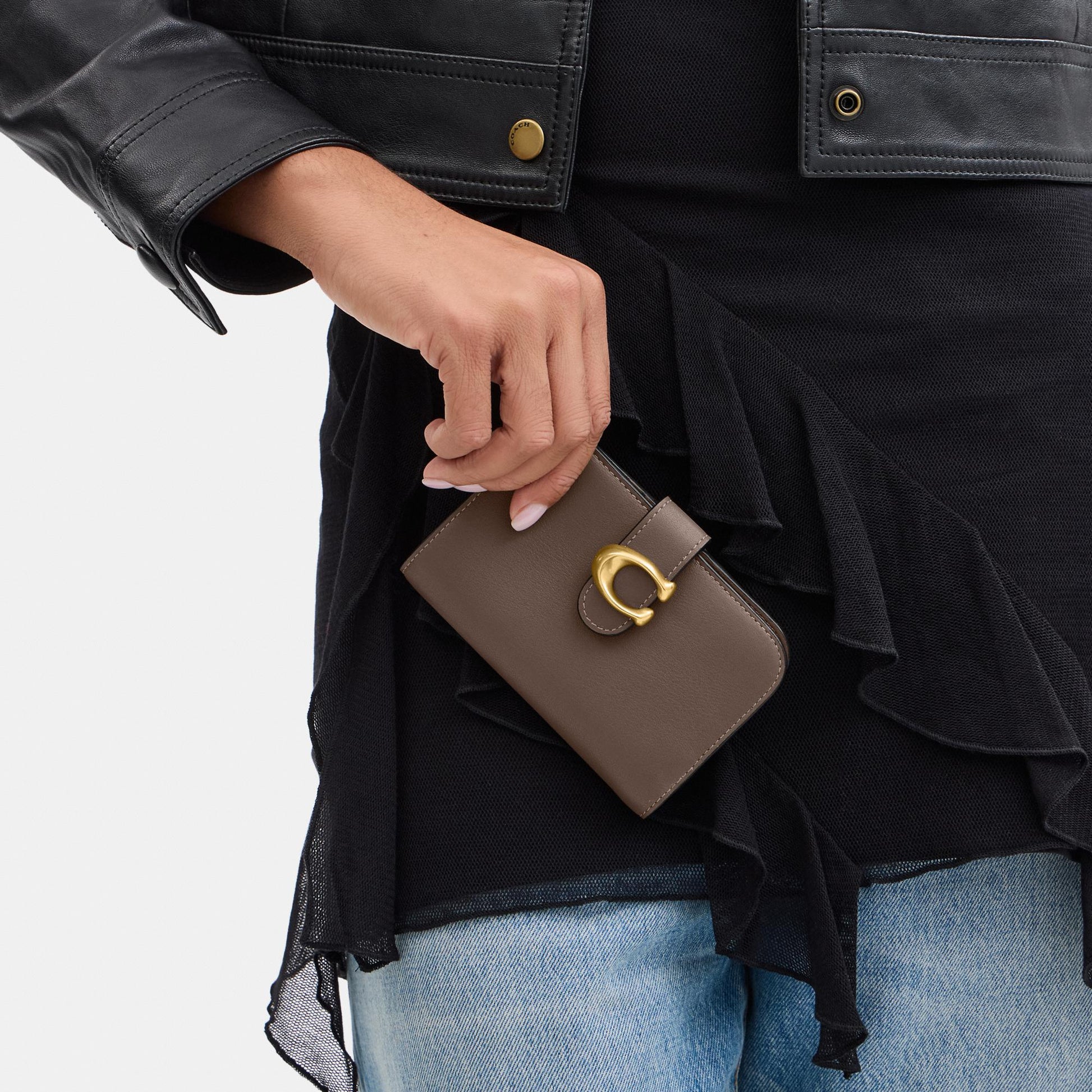 CY234-Tabby Wallet-B4/Dark Stone