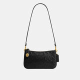 CY248-Penn Shoulder Bag In Signature Leather-B4/Black