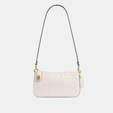 CY248-Penn Shoulder Bag In Signature Leather-B4/Chalk