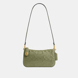 CY248-Penn Shoulder Bag In Signature Leather-B4/Moss