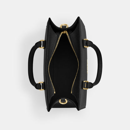 CY668-Maggie Small Tote Bag-Im/Black