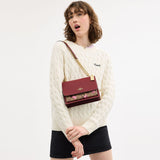 CY689-Klare Crossbody Bag In Signature Canvas With Cherry Print-IM/Tan Multi