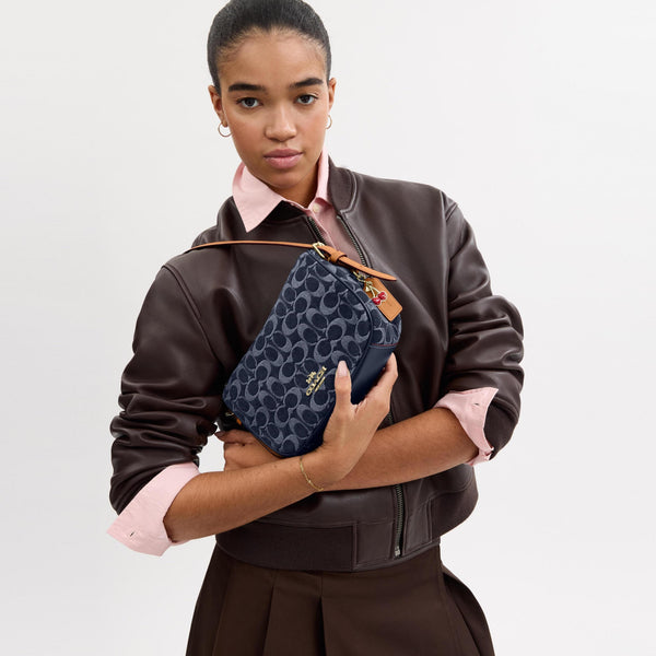 Kailey Shoulder Bag In Signature Denim