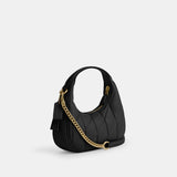 CY710-CARMEN MINI CROSSBODY BAG WITH QUILTING-IM/Black