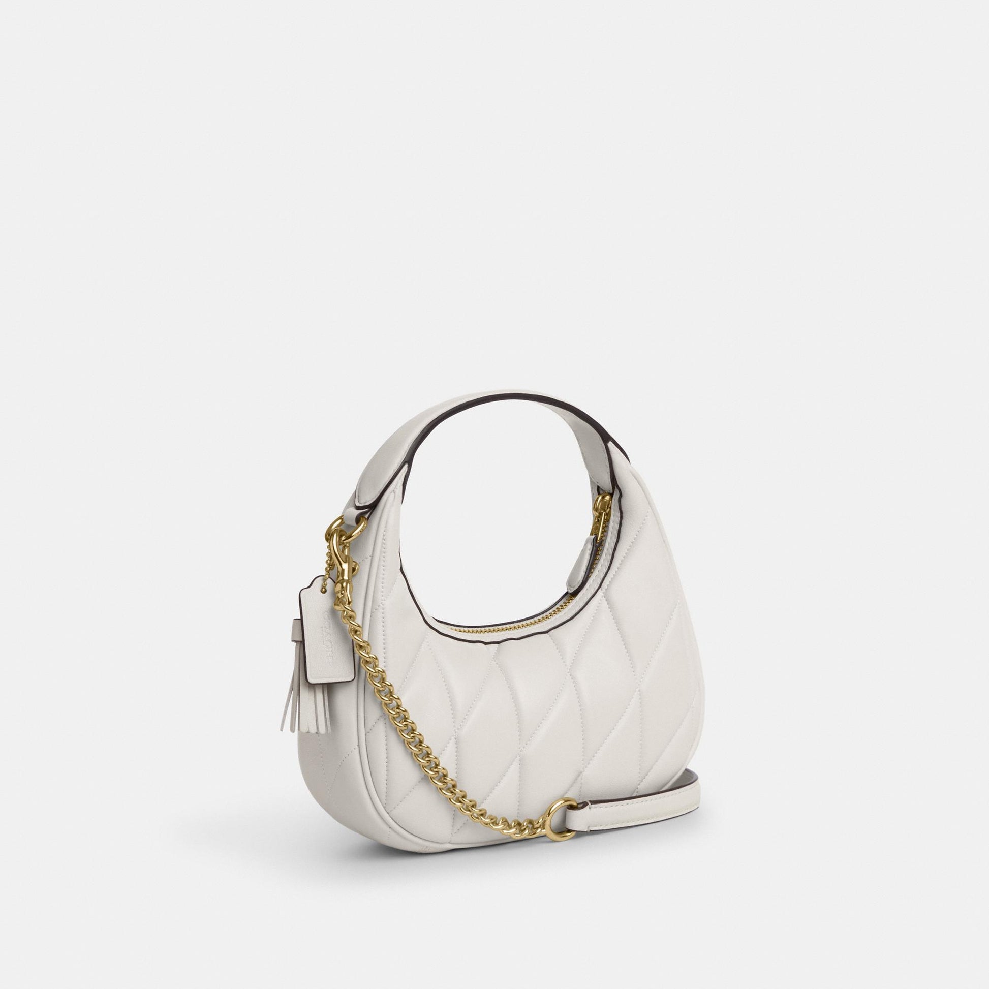 CY710-CARMEN MINI CROSSBODY BAG WITH QUILTING-IM/Chalk
