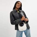 CY710-CARMEN MINI CROSSBODY BAG WITH QUILTING-IM/Chalk