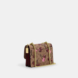 CY716-Mini Klare Crossbody Bag In Signature Canvas With Cherry Print-IM/Tan Multi