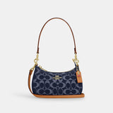 CY735-Teri Mini Crossbody Bag In Signature Denim-IM/Denim/Natural