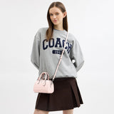 cy743-Mini Rowan Crossbody Bag In Signature Leather-Sv/Blush