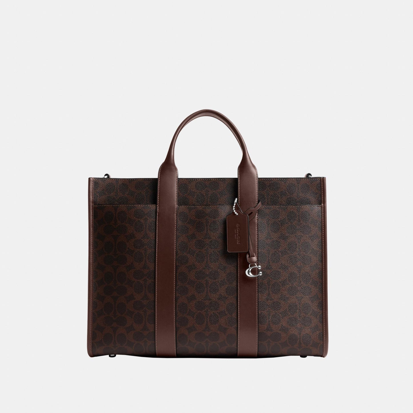 CY772-Wesley Tote in Signature Canvas-Maple