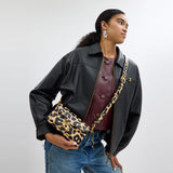 CY836-Tabby Shoulder Bag 20 With Leopard Print-B4/Leopard