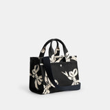 CY842-Cargo Tote Bag 26 With Bow Print-Lh/Black Multi