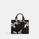 CY842-Cargo Tote Bag 26 With Bow Print-Lh/Black Multi