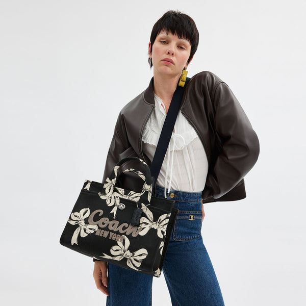 Cargo Tote Bag With Bow Print