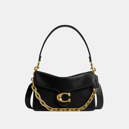 CY919-Chain Tabby Shoulder Bag-B4/Black