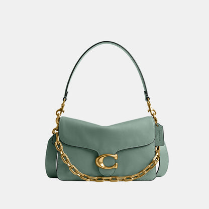 CY919-Chain Tabby Shoulder Bag-B4/Sage