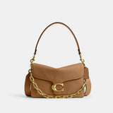 CY919-Chain Tabby Shoulder Bag-B4/Honey Brown