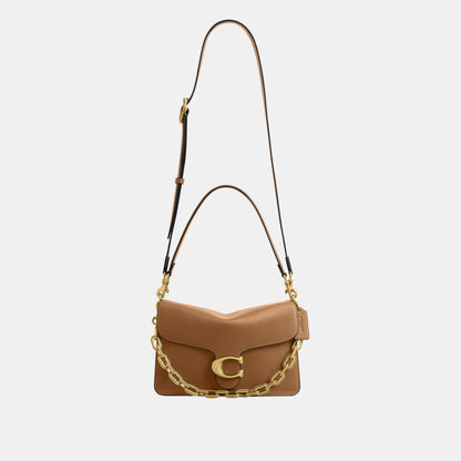 CY919-Chain Tabby Shoulder Bag-B4/Honey Brown