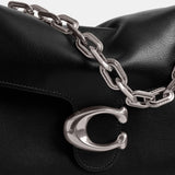 CY919-Chain Tabby Shoulder Bag-Lh/Black