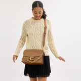 CY920-CHAIN TABBY SHOULDER BAG 30-B4/Honey Brown