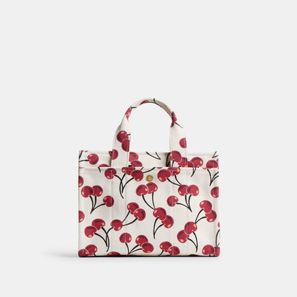 CY935-Cargo Tote Bag 26 With Cherry Print-B4/Chalk Multi