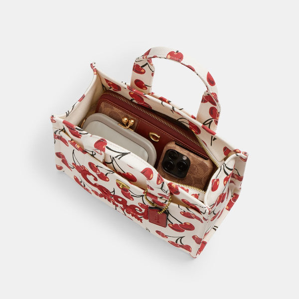 Cargo Tote Bag 26 With Cherry Print