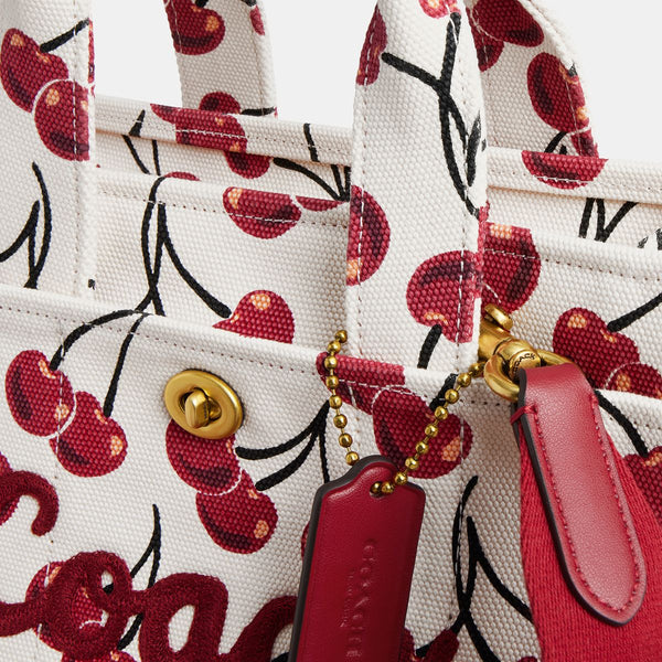 Cargo Tote Bag 26 With Cherry Print