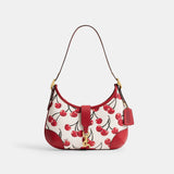 CY936-Hamptons Hobo Bag With Cherry Print-B4/Chalk Multi