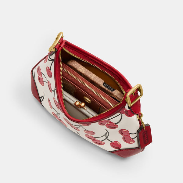 Hamptons Hobo Bag With Cherry Print