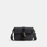 CY990-League Crossbody Bag 19 In Signature Canvas-Charcoal Signature