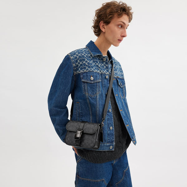 League Crossbody Bag 19 In Signature Canvas
