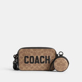 Charter Slim Crossbody In Signature Canvas With Coach Graphic