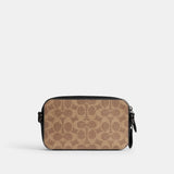 CZ008-Charter Slim Crossbody In Signature Canvas With Coach Graphic-Tan Multi.