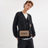 CZ008-Charter Slim Crossbody In Signature Canvas With Coach Graphic-Tan Multi.