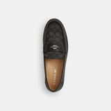 CZ089-Janie Loafer In Signature Jacquard-Black/Charcoal