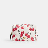 CZ097-Essential Cosmetic Pouch With Cherry Print-B4/Chalk Multi