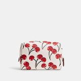 CZ097-Essential Cosmetic Pouch With Cherry Print-B4/Chalk Multi