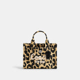 CZ099-Cargo Tote Bag 20 With Leopard Print-Lh/Black Multi