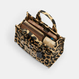 CZ099-Cargo Tote Bag 20 With Leopard Print-Lh/Black Multi