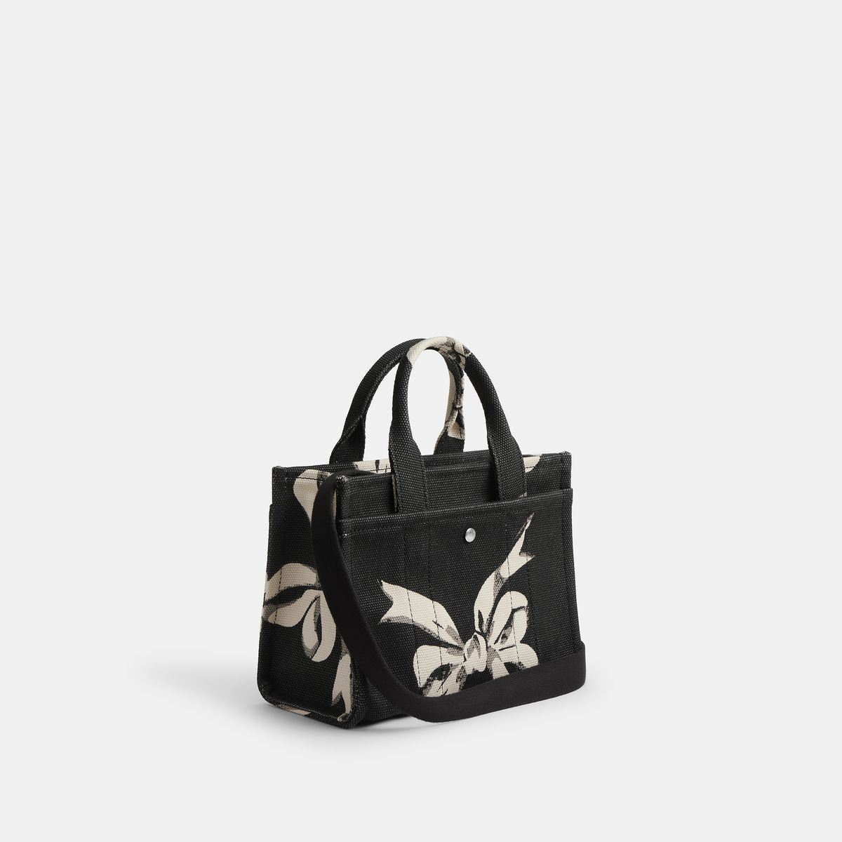 CZ102-Cargo Tote Bag 20 With Bow Print-Lh/Black Multi