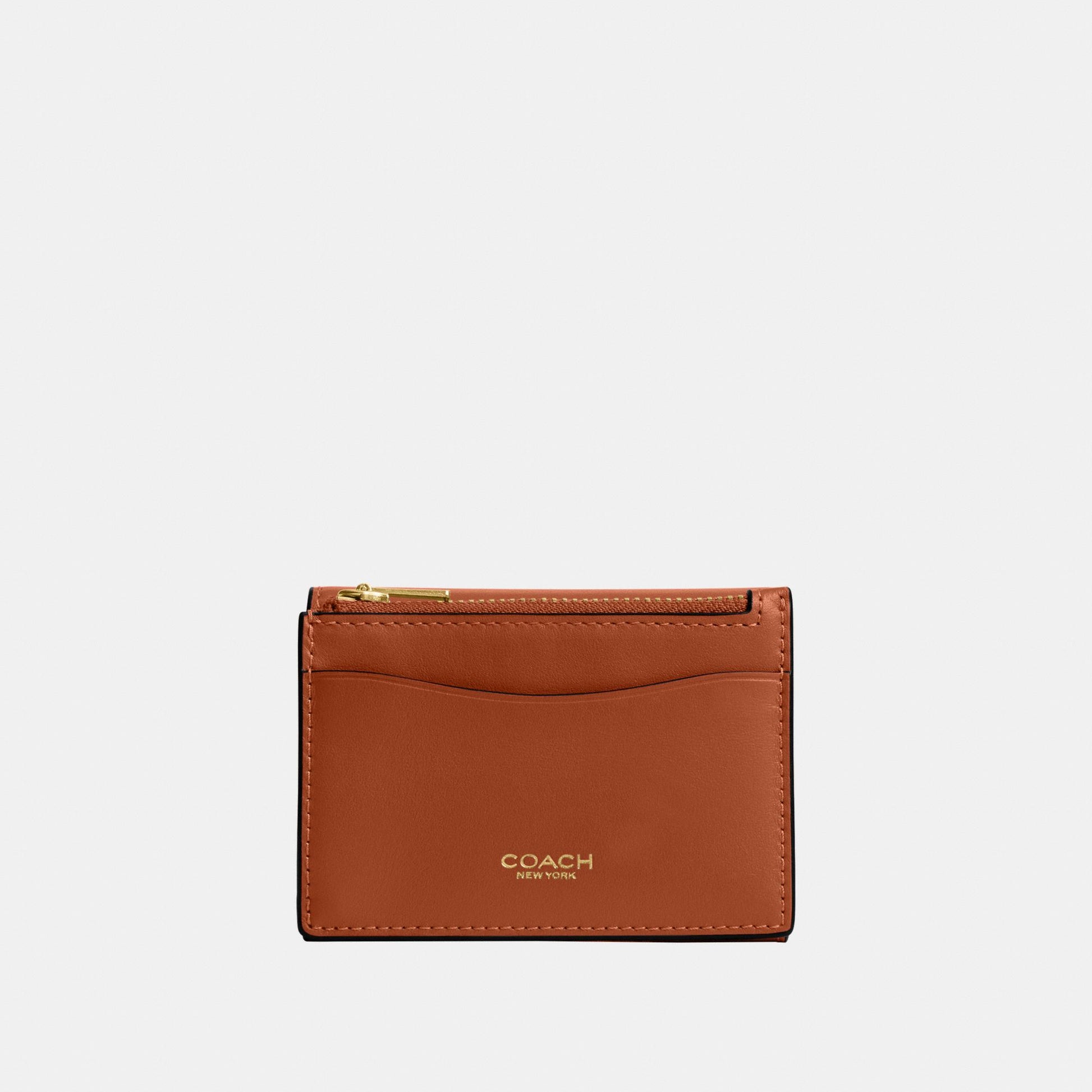CZ111-Essential Card Holder Wallet-B4/Amber Brown