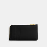 CZ112-NEW YORK ZIP CARD CASE-B4/BLACK