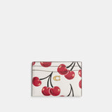 Essential Card Case With Cherry Print