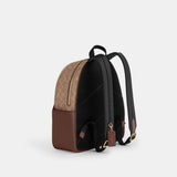 CZ176-Court Backpack In Signature Canvas-Im/Tan/Brown