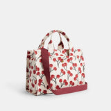 CZ193-Cargo Tote Bag With Cherry Print-B4/Chalk Multi