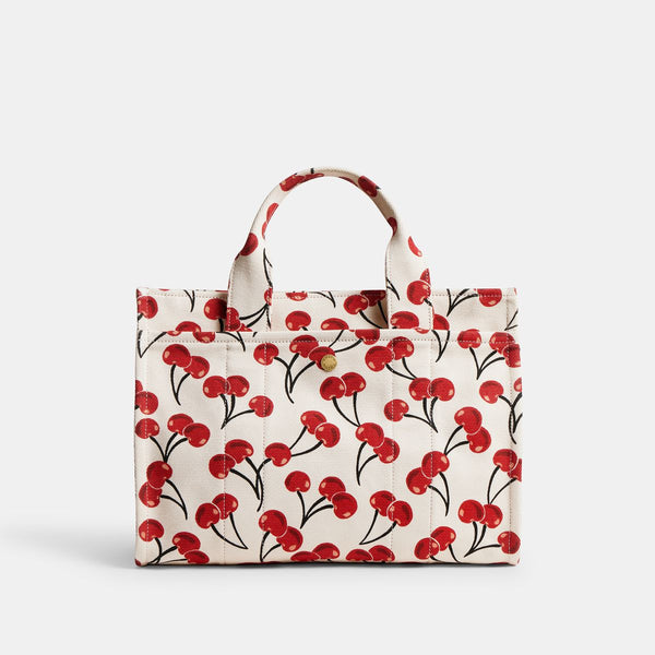 Cargo Tote Bag With Cherry Print