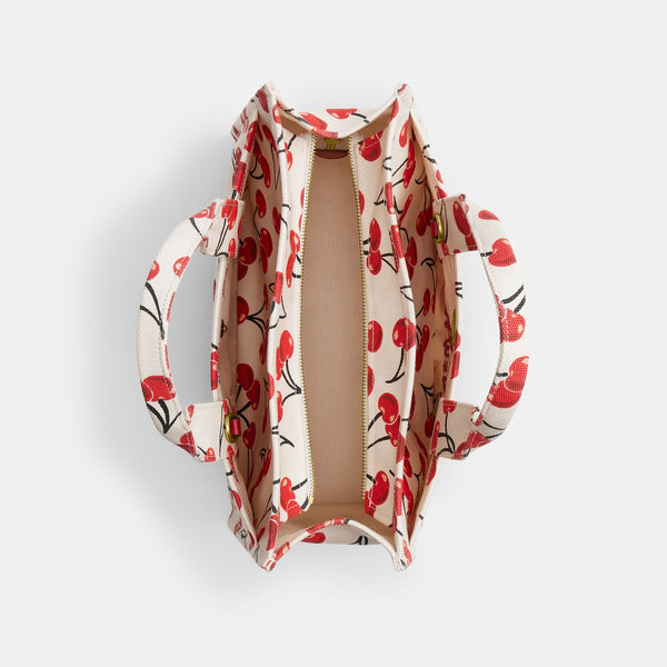 Cargo Tote Bag With Cherry Print